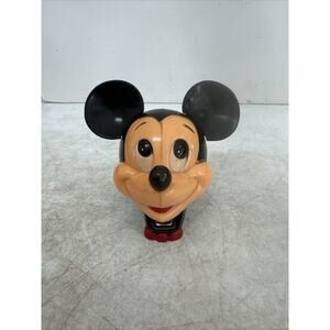VTG 1970S DISNEY MICKEY MOUSE HEAD DESK PAPER STAPLER HONG KONG VERY NICE HTF